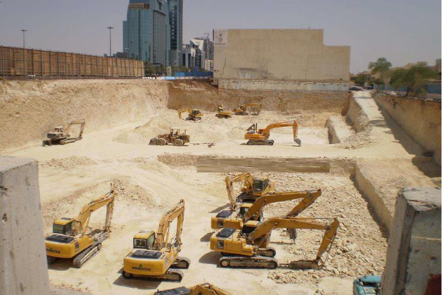 أعمال الديفان (الخرسانة + الحفر)